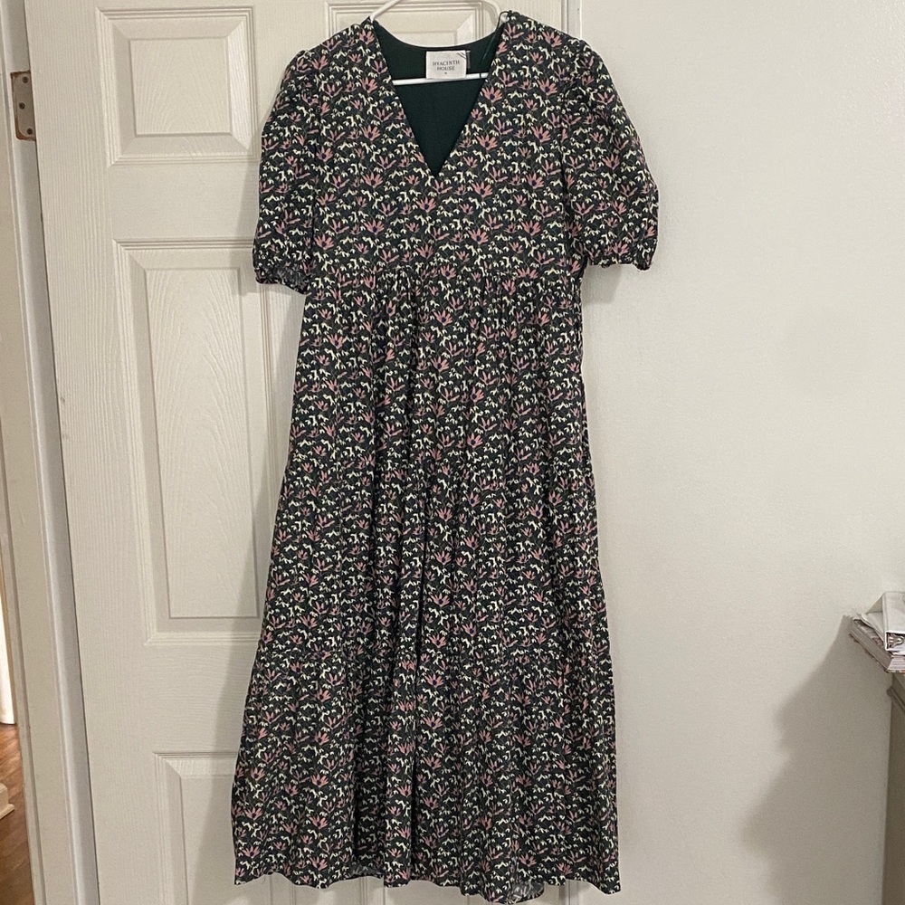 Hyacinth House Floral Green Dress